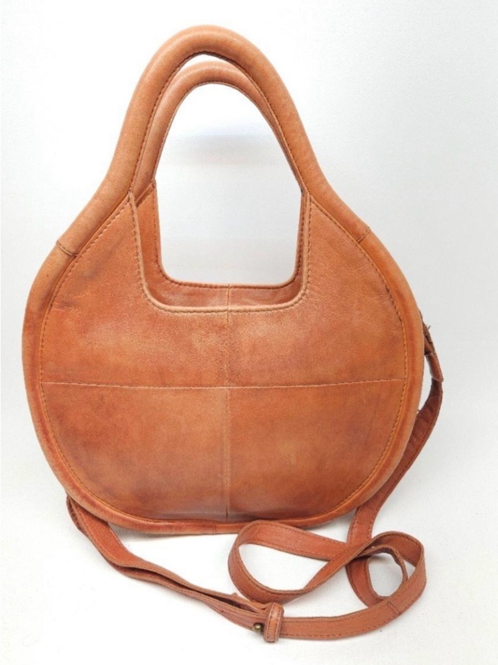 Anthropologie Leather Top Handle Crossbody Bag